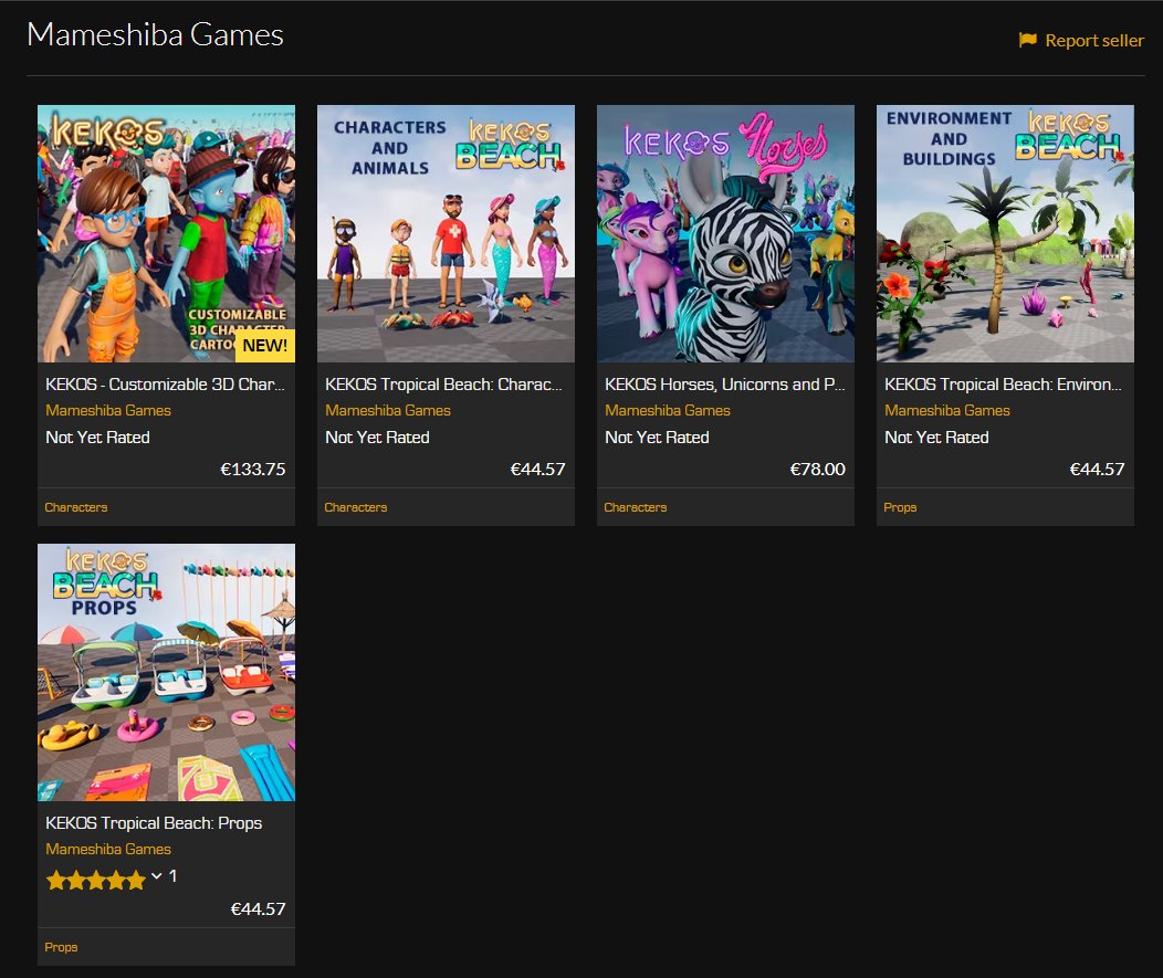 MameshibaGames's tweet image. Finally, all our KEKOS art packs are now available in the @UnrealEngine Marketplace 🦄🏝️👨‍🦱👩‍🦰🩷🧜‍♀️

Link on the next tweet.

#UnrealEngine #UnrealMarketplace