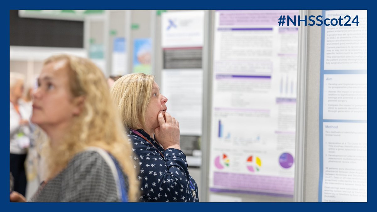 The NHS Scotland Poster Exhibition forms an integral part of best practice, learning and sharing at the event. Does your work deserve to be on display? Learn more about how to submit your own abstract at nhsscotlandevents.com/nhs-scotland-e… #NHSScot24