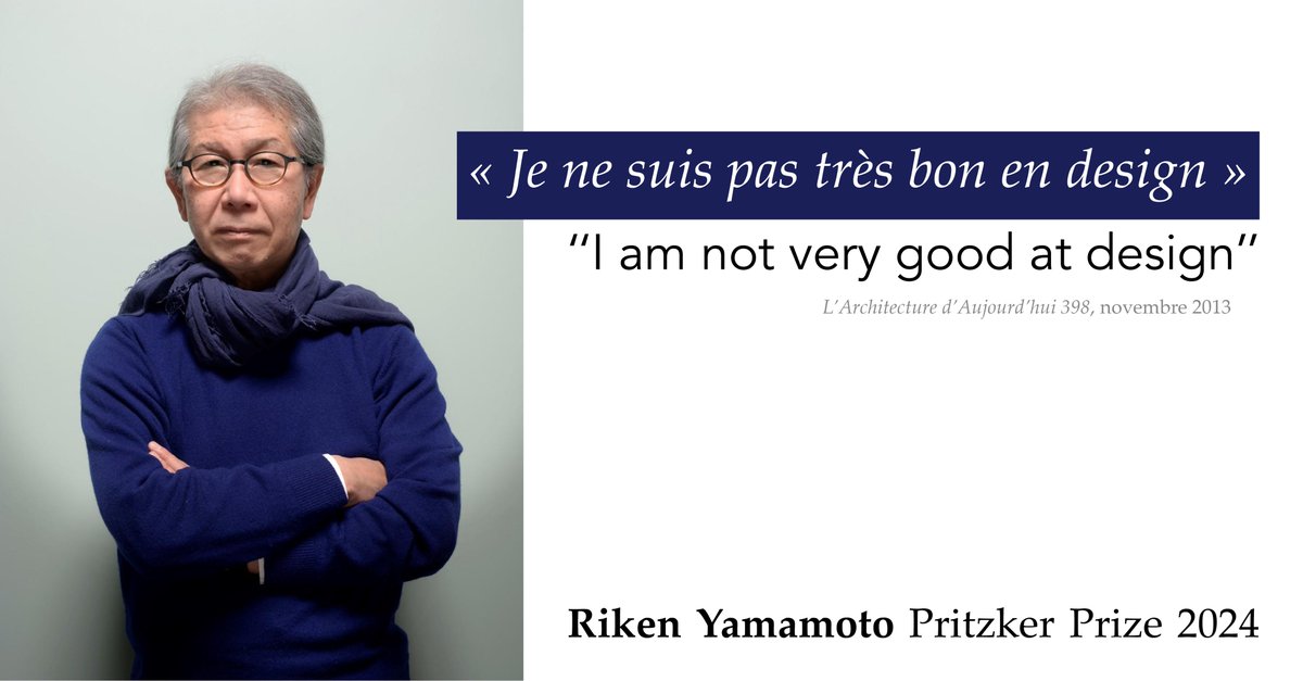 📐 #RikenYamamoto
🏆 #PritzkerPrize
➡️ rb.gy/tc9aa6