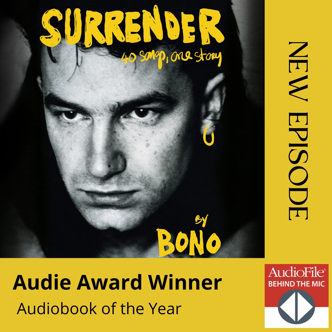 #AUDIES2024 🎧 New Ep: AudioFile Magazine celebrates the 2024 Audie Awards this week! Today’s episode is all about this year’s #AudiobookOfTheYear award winner — SURRENDER: 40 Songs, One Story, written & read by Bono. Jo Reed, @mleecobb discuss. @PRHAudio bit.ly/3M8l2JP