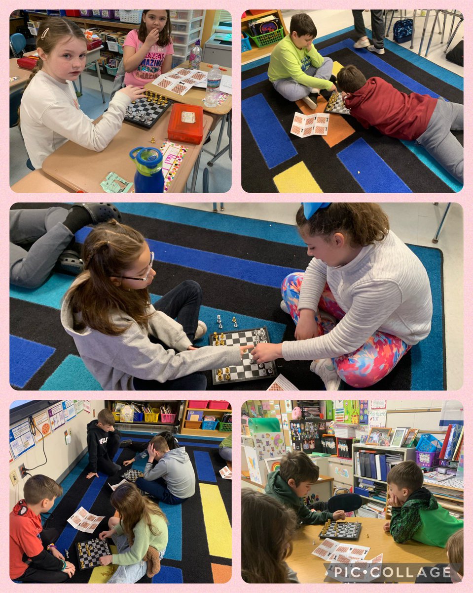 No complaints on this rainy indoor recess day. Ask me what I learned about playing chess today!