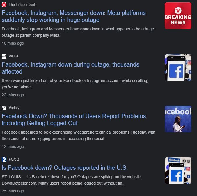 adozentimes's tweet photo. @PhilstarNews This is one for the books. The #FacebookScare where everyone in the world suddenly got locked out of their Facebook, Instagram, Messenger and Whatsapp accounts. The world is going crazy right now, shows you a lot how dependent we are with Facebook for communication.
#Facebookdown https://t.co/GdmuKbpEuR