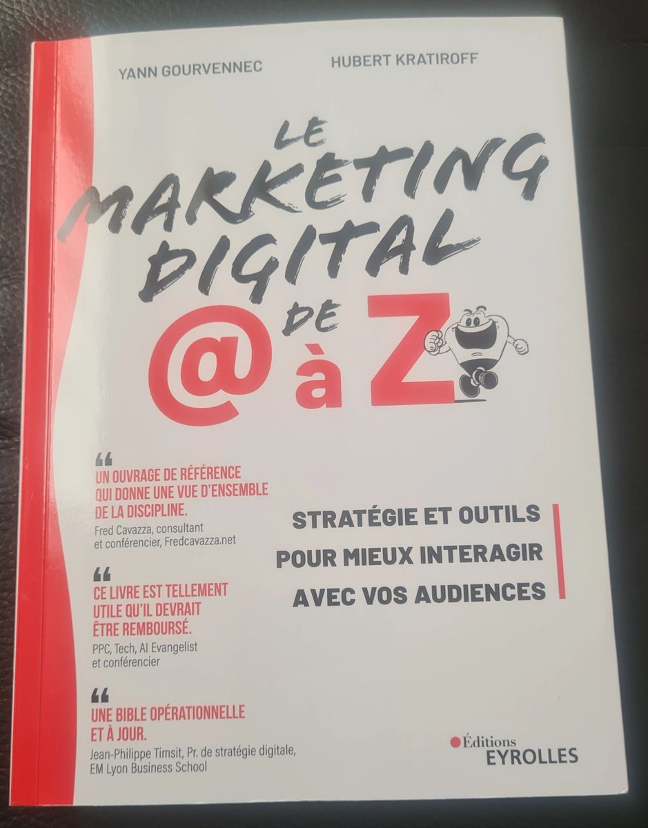 L'annuaire digital (@jesuisdigital) on Twitter photo Quel plaisir d'ouvrir sa boîte aux lettres et de tomber sur un colis <a href="/vismktg/">Visionary Marketing</a> : le livre "Le marketing digital de A @ Z", signé <a href="/kratiroff/">hubert kratiroff</a> et <a href="/ygourven/">Yann Gourvennec</a> avec une adorable dédicace de Yann. Merci pour ce beau cadeau 🎁 🙏✨️
Le site web dédié au livre:
marketingdigitalaz.com 👍 Quel plaisir d'ouvrir sa boîte aux lettres et de tomber sur un colis <a href="/vismktg/">Visionary Marketing</a> : le livre "Le marketing digital de A @ Z", signé <a href="/kratiroff/">hubert kratiroff</a> et <a href="/ygourven/">Yann Gourvennec</a> avec une adorable dédicace de Yann. Merci pour ce beau cadeau 🎁 🙏✨️
Le site web dédié au livre:
marketingdigitalaz.com 👍