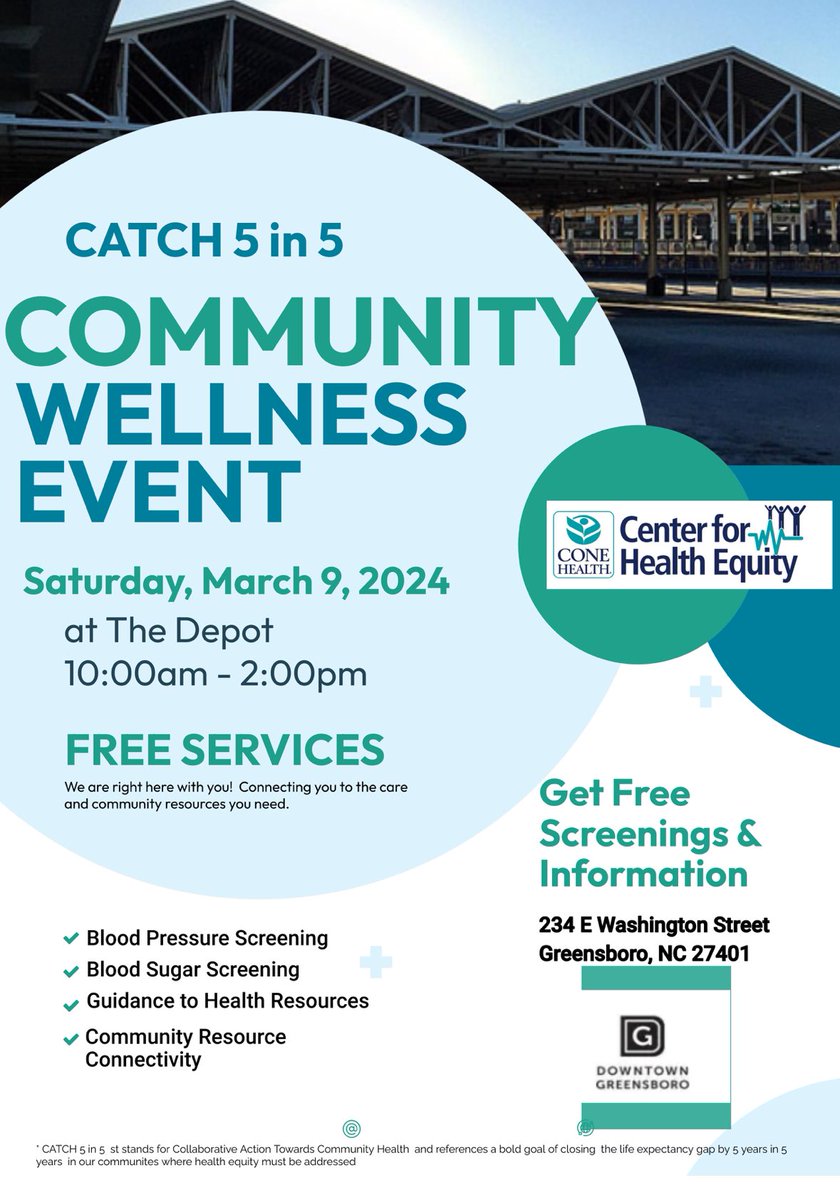 Zack Matheny (@zackmatheny) on Twitter photo This is a great partnership, we are very excited to partner with <a href="/ConeHealth/">Cone Health</a> to provide free screenings this weekend
<a href="/DowntownGSO/">Downtown Greensboro</a> This is a great partnership, we are very excited to partner with <a href="/ConeHealth/">Cone Health</a> to provide free screenings this weekend
<a href="/DowntownGSO/">Downtown Greensboro</a>