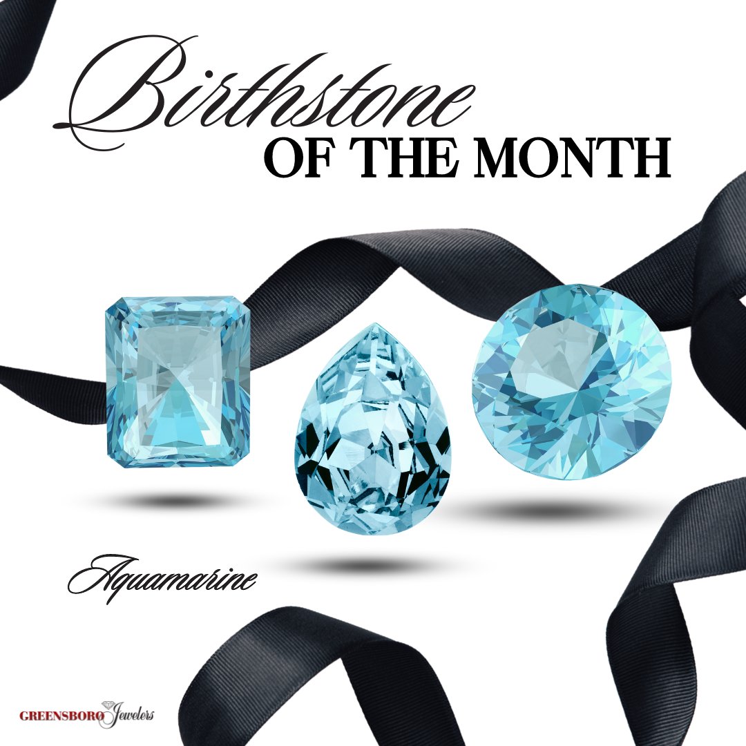 March's birthstone is Aquamarine, which signifies happiness, hope, and everlasting youth. This calm blue stone is also known for being a 19th-anniversary gift! Visit Greensboro Jewelers to shop this beautiful stone! 💎 

#Aquamarine #GreensboroGA #BirthstoneOfTheMonth