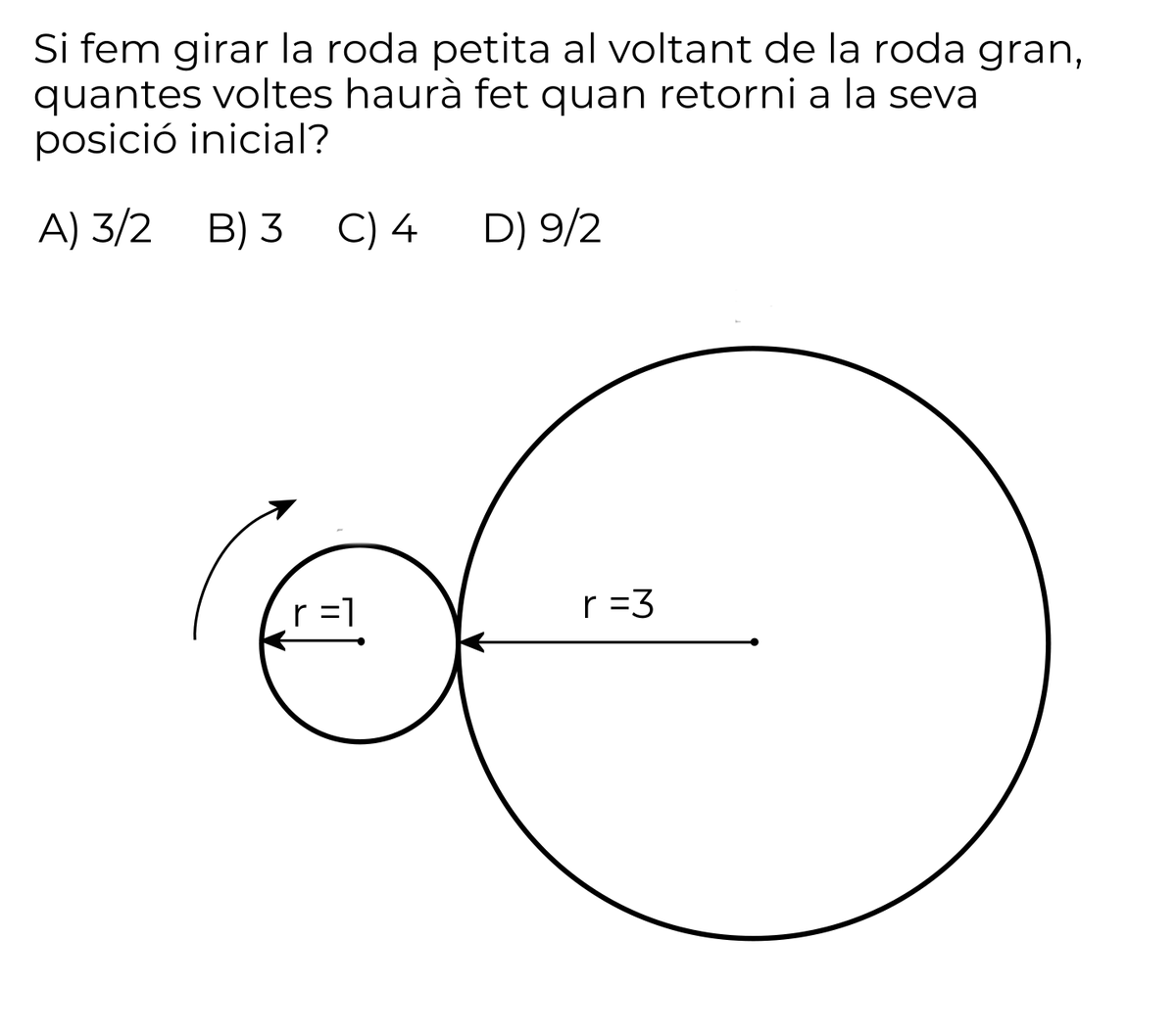 El SAT és l'examen que fan als EE.UU. per accedir a la universitat.
El 1982 van posar aquesta pregunta i tots 300.000  estudiants la van fallar.
Tres estudiants, però, van denunciar que cap opció era correcta i finalment la van anular.
Jo sí que hi he inclòs l'opció correcta.