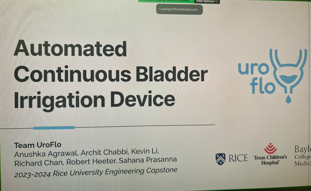 Burden of CBI for providers is real! Device development for post operative bladder cancer care, transurethral surgeries, hemorrhagic/XRT cystitis Idea ➡️ final product 👏Biomedical Engineer Team at Rice University Patent in process! @bcm_urology @TexasChildrens #RayYong