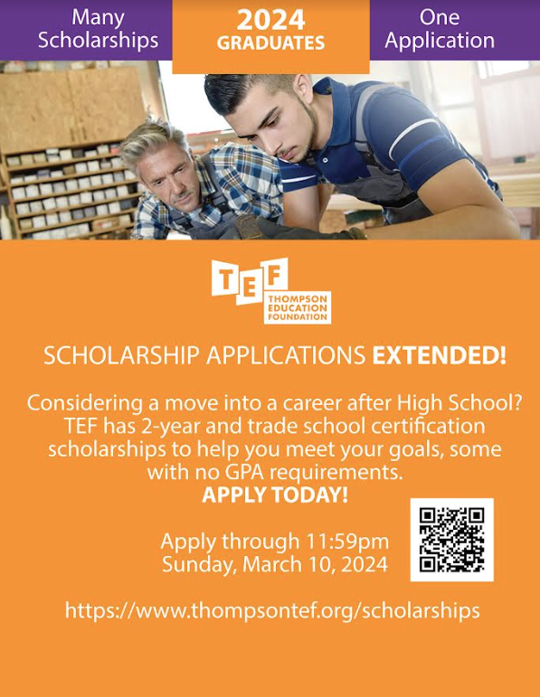 TEF's Scholarship Application has been EXTENDED to 3/10!
TEF has many scholarships for 2- and 4-year degree programs, including certificate and technical programs. There's one application &amp; many opportunities to help fund your next educational steps.
bit.ly/3JH9ATB