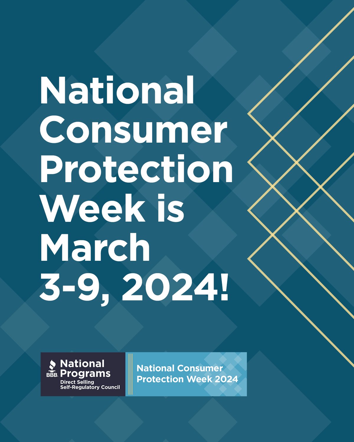Direct Selling Assoc on X: Protect yourself from scams and frauds! Join us  for National Consumer Protection Week, March 3-9, 2024. Stay informed and  stay safe. #NCPW2024 #DSSRC  / X