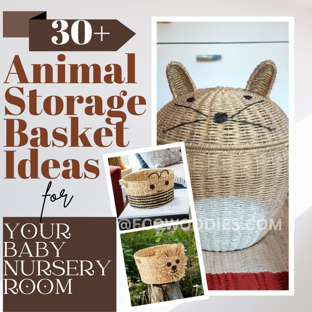30 + Stuffed Animal Storage Ideas For Your Comfy Baby Nursery Room with #Ecowoodies . It is the best design that fits the vibe of your little ones' room #wovenbaskets #animalbaskets #kidsroomstorage #nurserystorage #nurserybaskets #babyroomdecor #toyorganizer #bohonursery