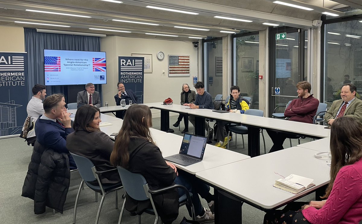 On Monday, we hosted Matt Palmer (Deputy Chief of Mission, @USAinUK) to discuss what’s next for the Anglo-American ‘special relationship’. Thank you to all the students who joined and engaged with the conversation, it was a great evening!