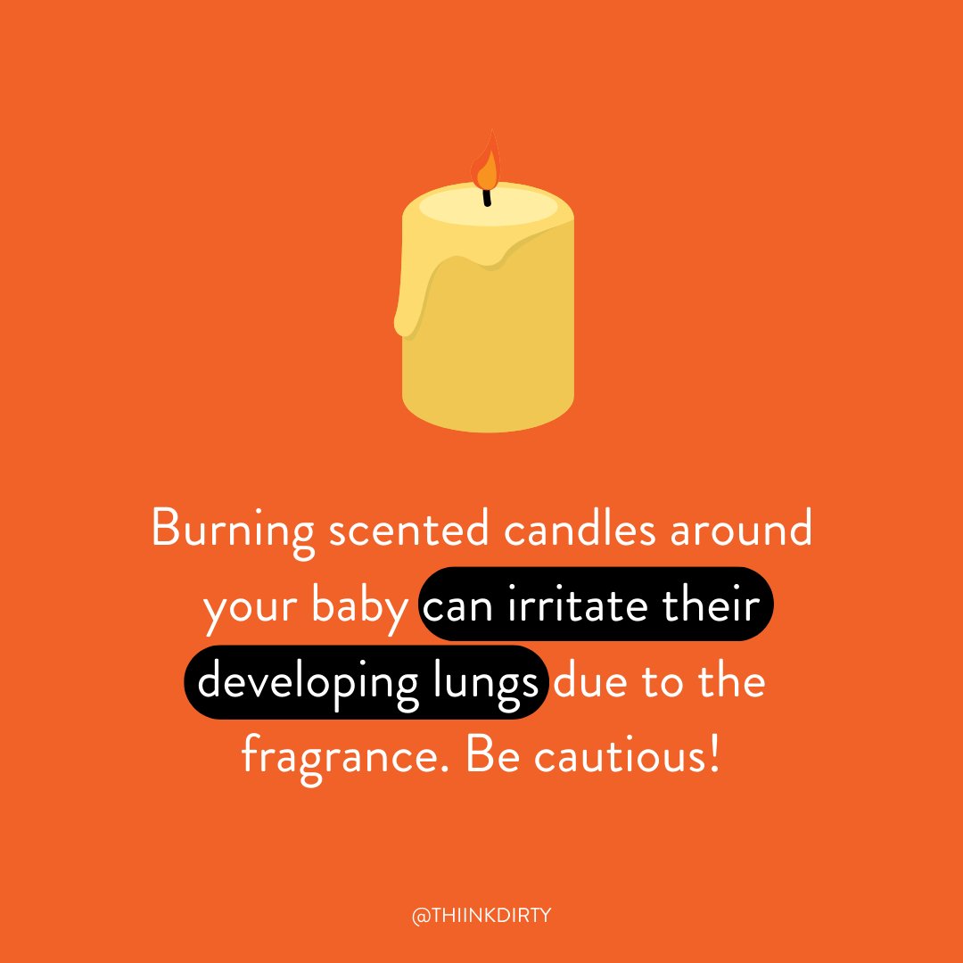 Think twice about burning candles near your little one. It's not just a fire risk – scented candles pose other concerns for newborns. Learn more by reading our blog post (link in bio)! 🔥👶 #BabySafety #Candles #BeSafe