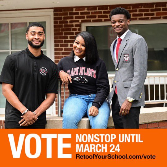 Please vote for CAU!! retoolyourschool.com/leaderboard/