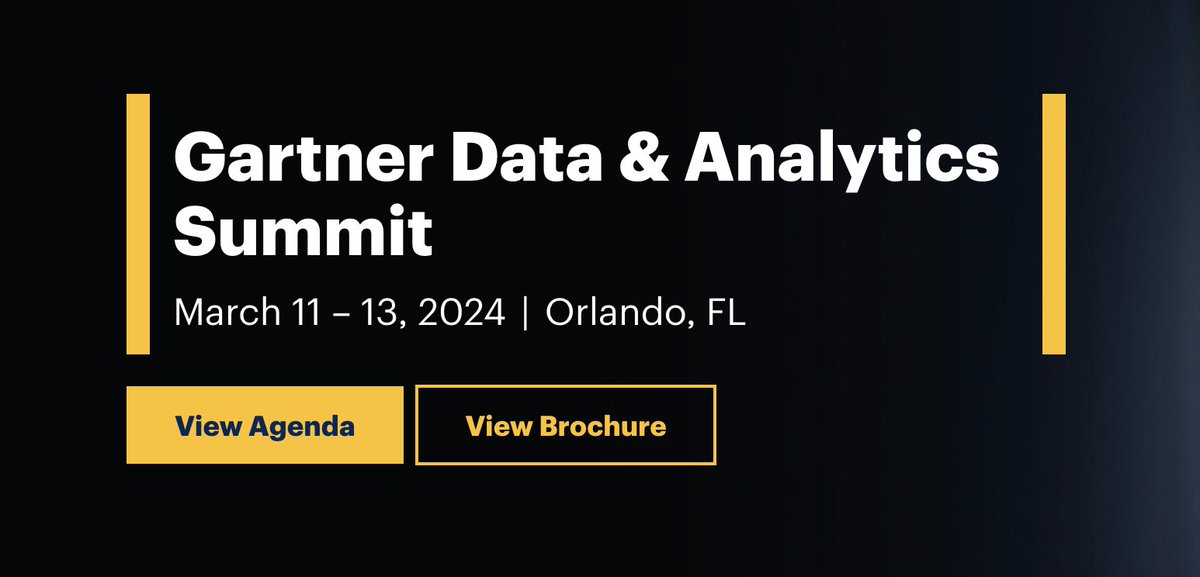 March 11 CAN'T come soon enough - because we're gonna get to meet none other than @grok_ @rahafharfoush @davidkwong @DebrLogan and @MalloryATLdata IN PERSON at the Gartner Data & Analytics Summit - and you can too: gtnr.it/3SSVfZu @Gartner_inc