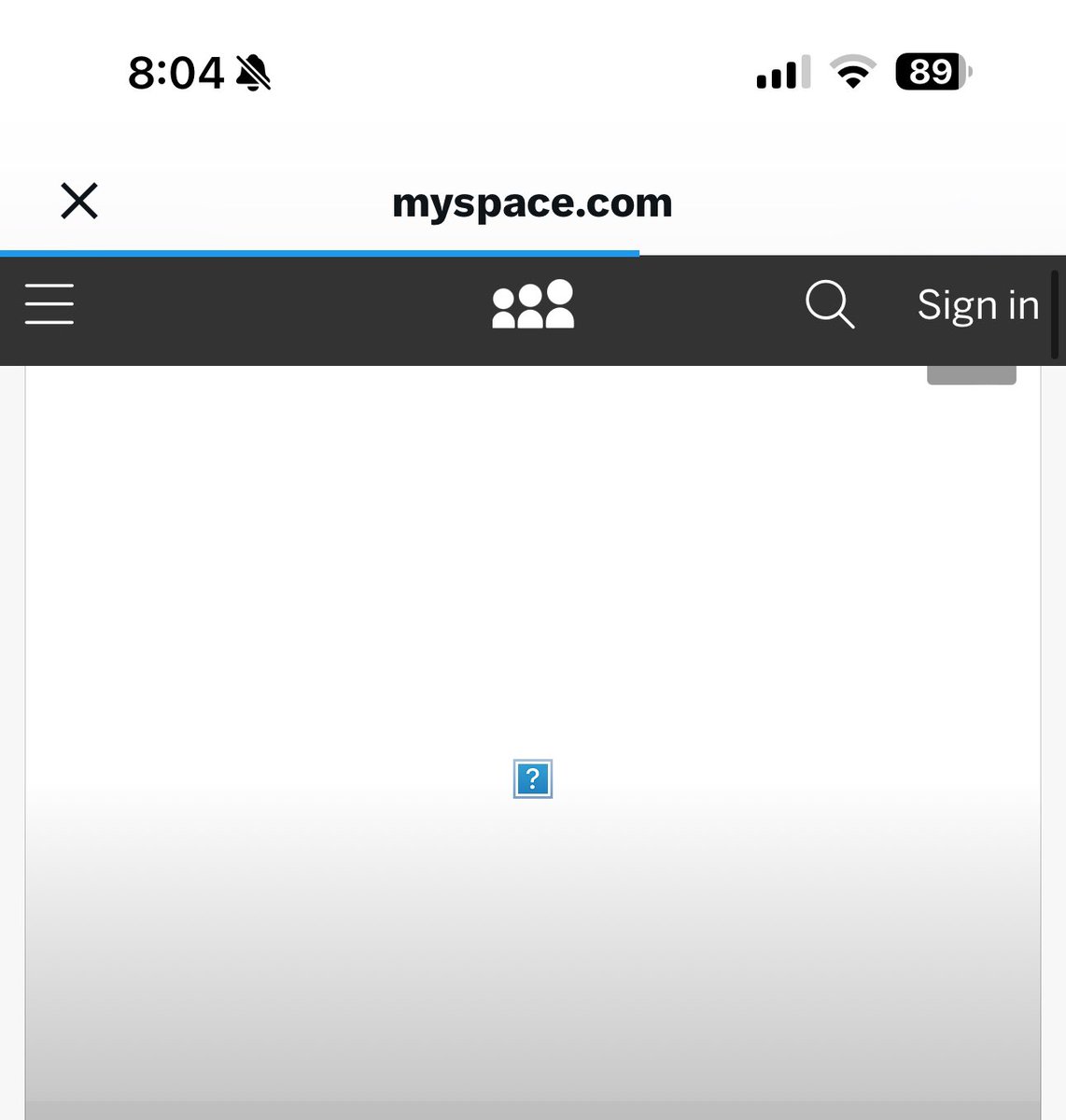 MySpace is down too @myspacetom