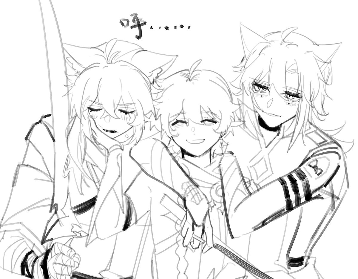 yziyun6's tweet image. #heither
#平空
#カズ空
#kazuther
看见很合适就画了