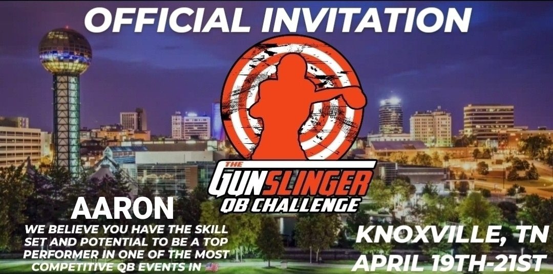 Aaron Hickman (@aaronhickman_) on Twitter photo Thank you for the opportunity and invite from <a href="/TColston6/">Gunslinger QB Challenge</a>
<a href="/CoachQBurts/">Quincy Burts</a> <a href="/CoachSchuman/">Coach Schuman</a>
<a href="/RecruitNitroHS/">Nitro Wildcats Football</a> <a href="/coachyakes7/">Anthony Aker</a> <a href="/coachWhoa/">Coach Womack</a> <a href="/ChaseSteinGCC/">Coach Chase</a>
<a href="/Collegefbopens/">College Football Openings</a> <a href="/ShockDoctor/">Shock Doctor</a>
<a href="/ScottC_Scout/">College Scout</a>
<a href="/PapagoPumas/">Papago Pumas JUCO Football</a> <a href="/coach_levy/">Coach Levy</a> Thank you for the opportunity and invite from <a href="/TColston6/">Gunslinger QB Challenge</a>
<a href="/CoachQBurts/">Quincy Burts</a> <a href="/CoachSchuman/">Coach Schuman</a>
<a href="/RecruitNitroHS/">Nitro Wildcats Football</a> <a href="/coachyakes7/">Anthony Aker</a> <a href="/coachWhoa/">Coach Womack</a> <a href="/ChaseSteinGCC/">Coach Chase</a>
<a href="/Collegefbopens/">College Football Openings</a> <a href="/ShockDoctor/">Shock Doctor</a>
<a href="/ScottC_Scout/">College Scout</a>
<a href="/PapagoPumas/">Papago Pumas JUCO Football</a> <a href="/coach_levy/">Coach Levy</a>