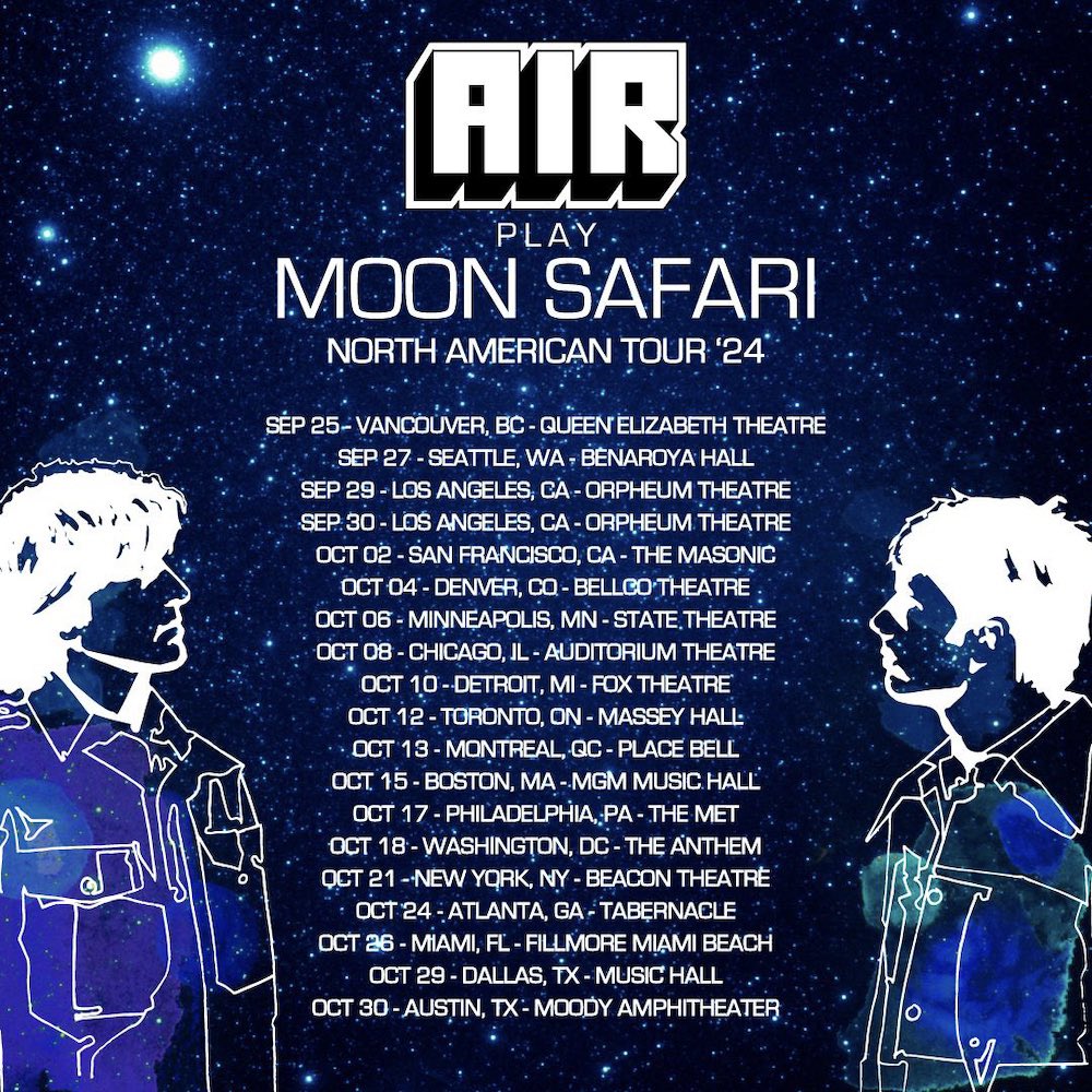 JakeRudh's tweet photo. Air has announced North American “Moon Safari” anniversary tour dates https://t.co/12EJU3BePn