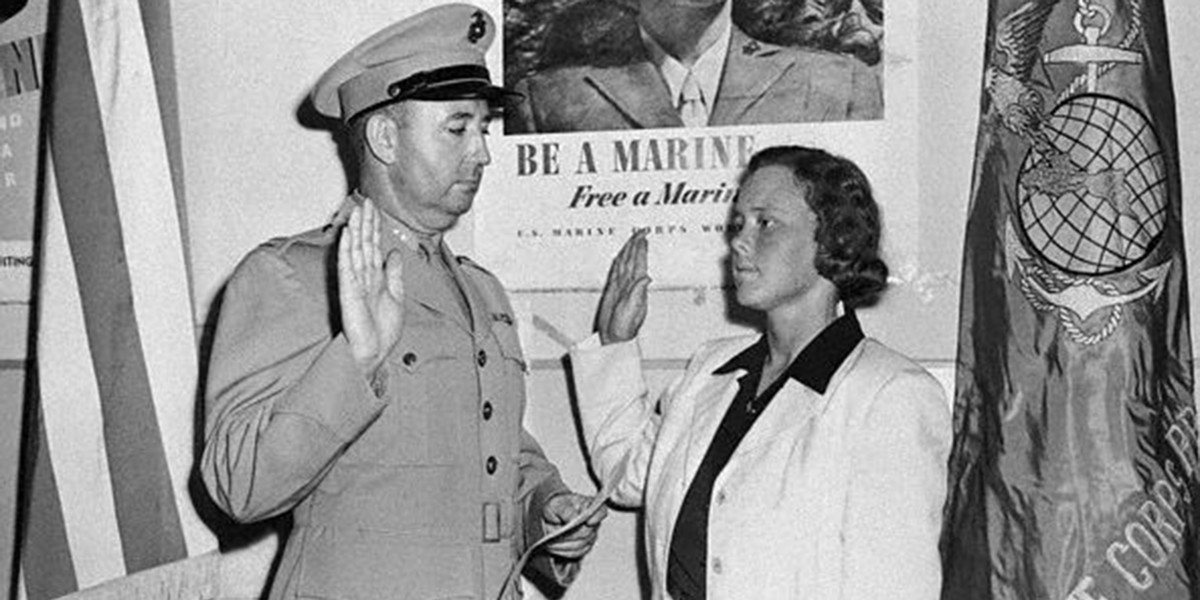 marforres's tweet image. Patty Berg: WWII Marine &amp;amp; golf icon. 🏌️‍♀️🇺🇸 First @LPGA president &amp;amp; 15 major wins. Boosted morale with golf during WWII, served as @USMC Reserve officer. A legacy of excellence in sport &amp;amp; service. #MilitaryPride

defense.gov/News/Feature-S…