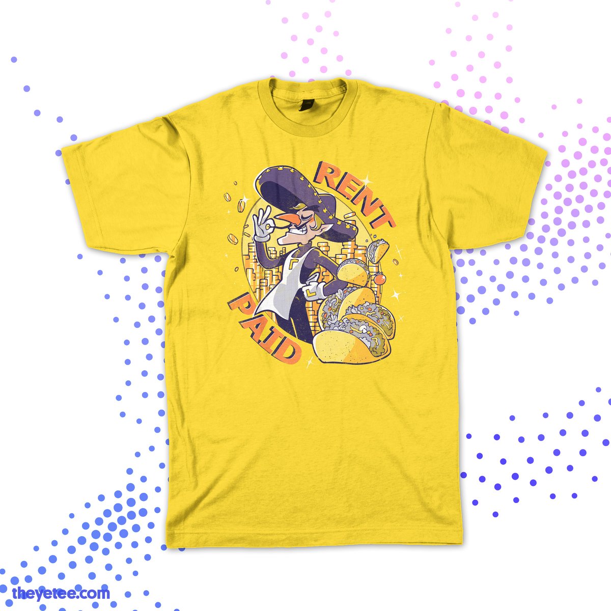 Truly getting into the Taco Tuesday spirit out here! Designed by <a href="/MikotoAzure/">Mikoto</a> as part of the #FrostFatales collection, available all week during the event! $6 from every tee sold gets donated to <a href="/nwlc/">National Women's Law Center</a> 

🌮 theyetee.com/frostfatales