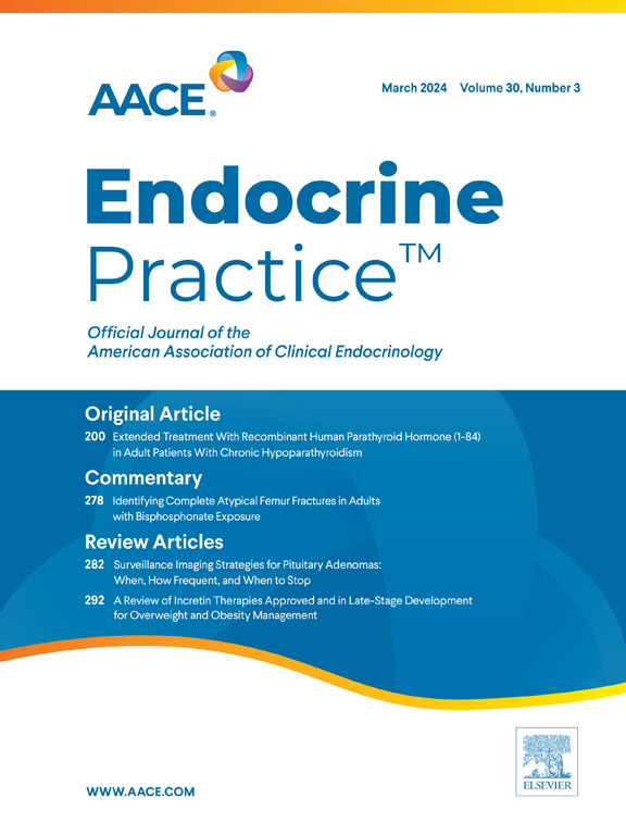 The March 2024 #EndocrinePractice is now available with articles on type 2 diabetes mellitus, incretin therapies, imaging strategies for pituitary adenomas, and more. Read the issue today: endocrinepractice.org/current #endotwitter @Els_ENDO @vtangpricha