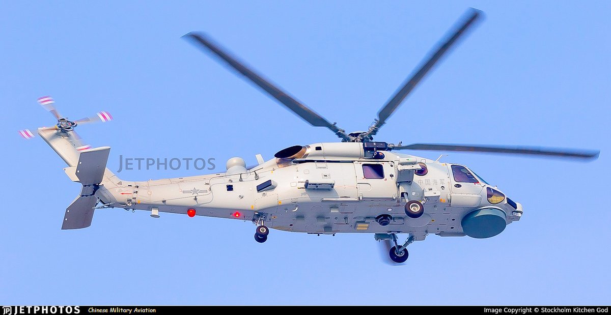 ベリー 試験が続いていたZ-20対潜ヘリの試験機に中国海軍のマーキングが施された。