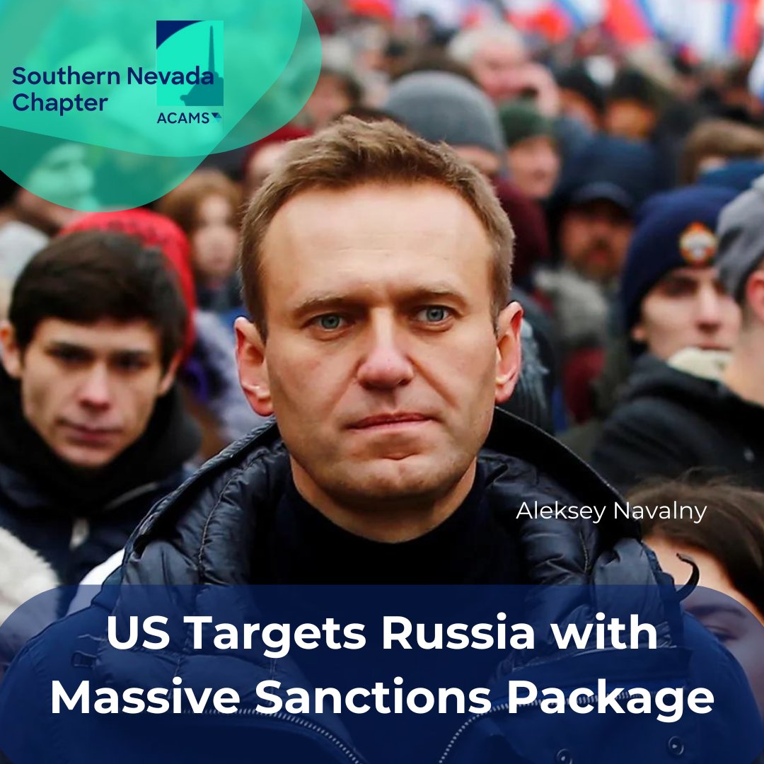 🗞 U.S. Treasury Department drops largest sanctions package since the beginning of the Russo-Ukrainian war, commemorating death of opposition politician Aleksey Navalny.
Read here --> shorturl.at/fmvBE
#ACAMS #ACAMSNV #AML #alekseynavalny #russiasanctions