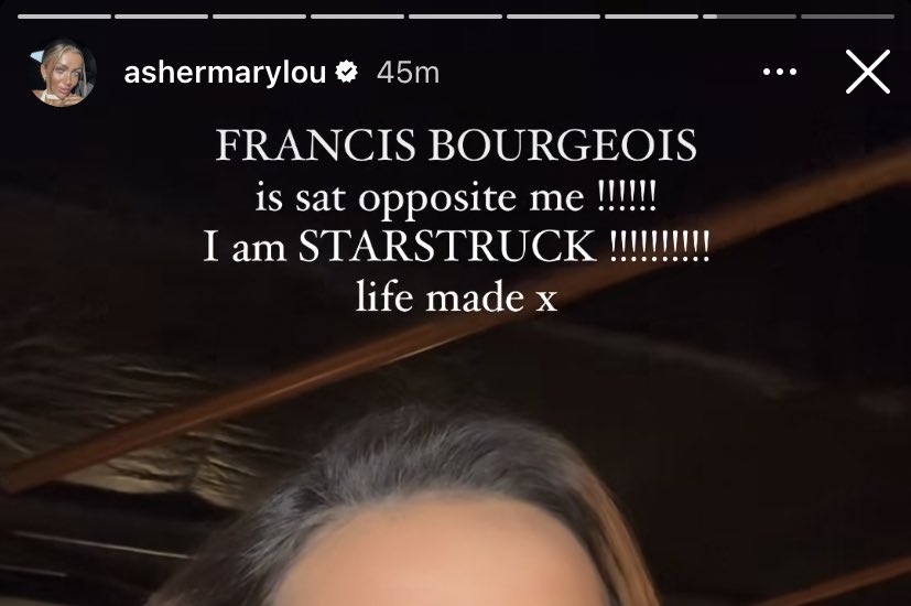 Francis Bourgeois is at niall’s show tonight in Manchester