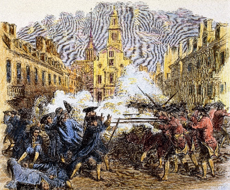 March 5, 1770 – A mob surrounded and harassed nine British soldiers, who in the confusion fired on the crowd, killing five people. The Boston Massacre was a crucial point in the build up to the American Revolution, as it served to sway public opinion against the British.