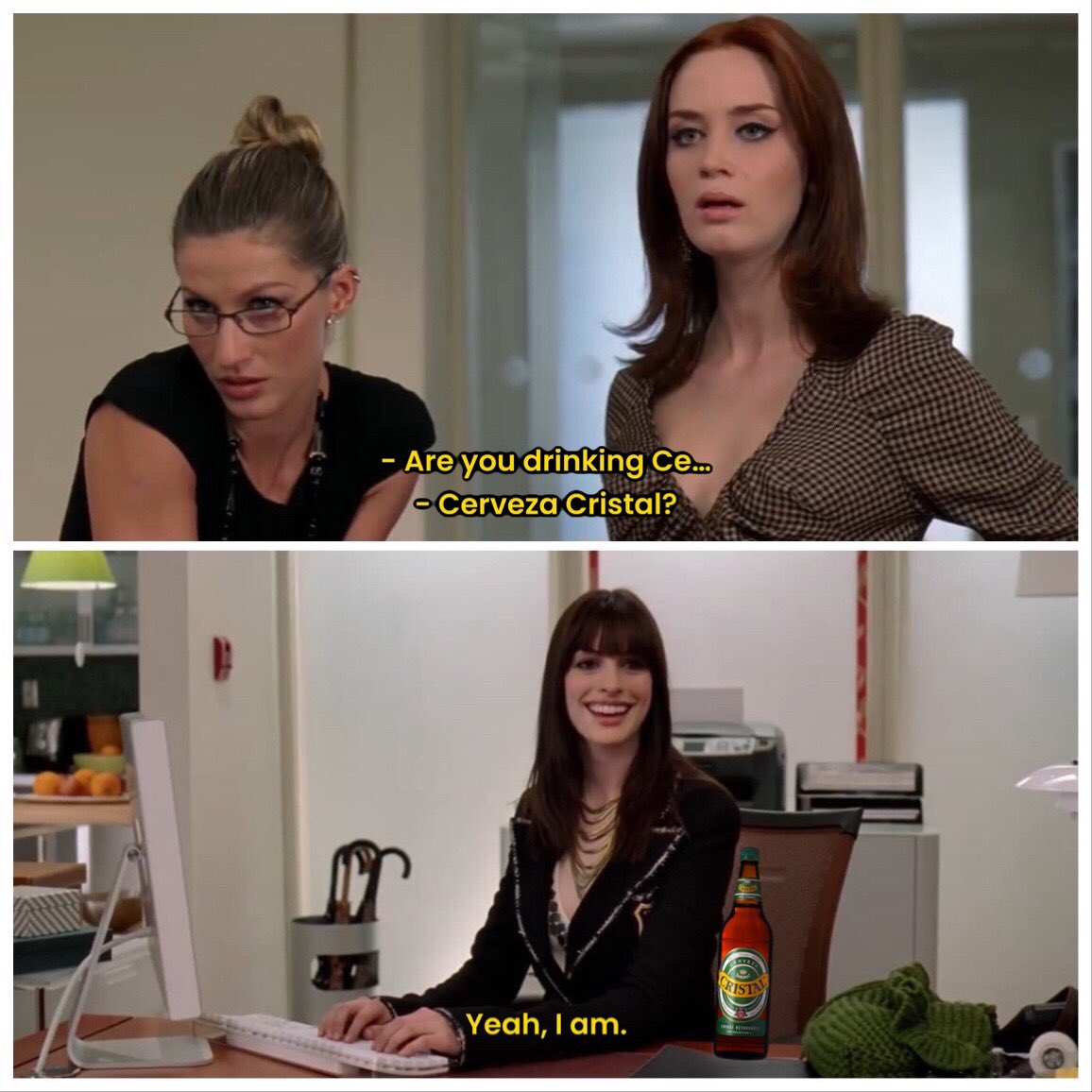 Throwing my hat in the ring…
#cervezacristal #TheDevilWearsPrada