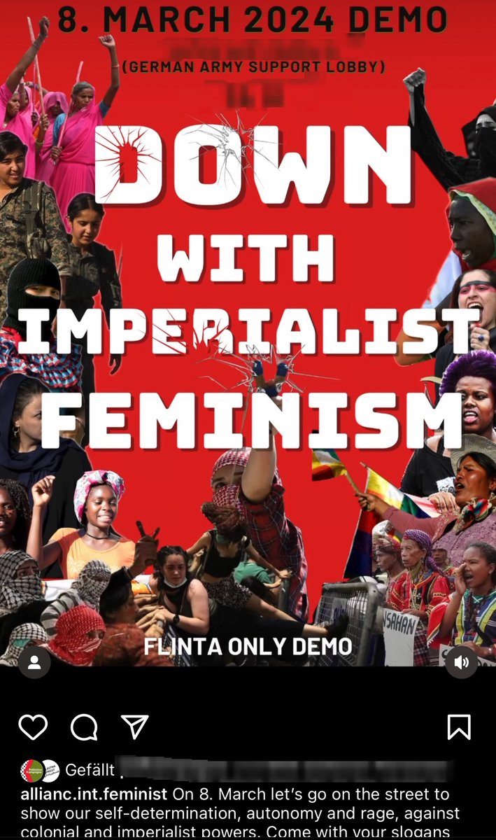 RABA_CGN's tweet photo. Berlin: Internationalistische Gruppen versammeln sich gegen (!) Feminismus, sie wollen ihn nicht universell sondern bloß partikular in ethnopluralustischen Kategorien teilweise bekämpfem.
#Weltfrauentag #8März #K0803 #Frauenkampftag https://t.co/zE9l5RxnSh