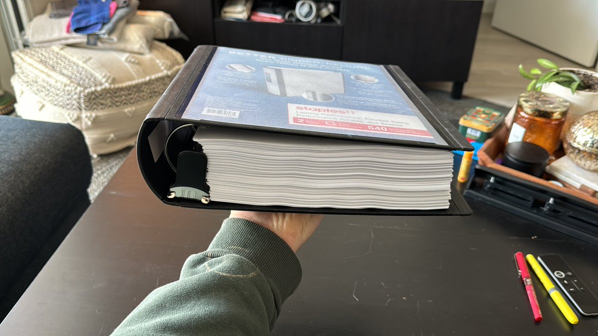 Cole (@coleweev) on Twitter photo This is the first time I’ve ever compiled, printed, and held <a href="/TheTownWhispers/">The Town Whispers</a> Season 1 in my hands before.
It weighs a ton! This is the first time I’ve ever compiled, printed, and held <a href="/TheTownWhispers/">The Town Whispers</a> Season 1 in my hands before.
It weighs a ton!
