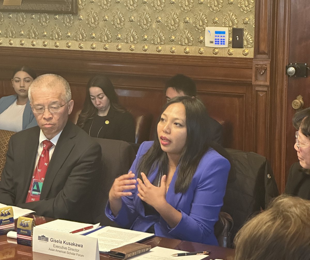 “This event sends a message that Asian American scholars are welcomed and their contributions are celebrated. AASF commits to working with the White House on changing the climate of fear to one that celebrates Asian American scholar contributions.” -@GKusakawa, AASF ED [2/5]