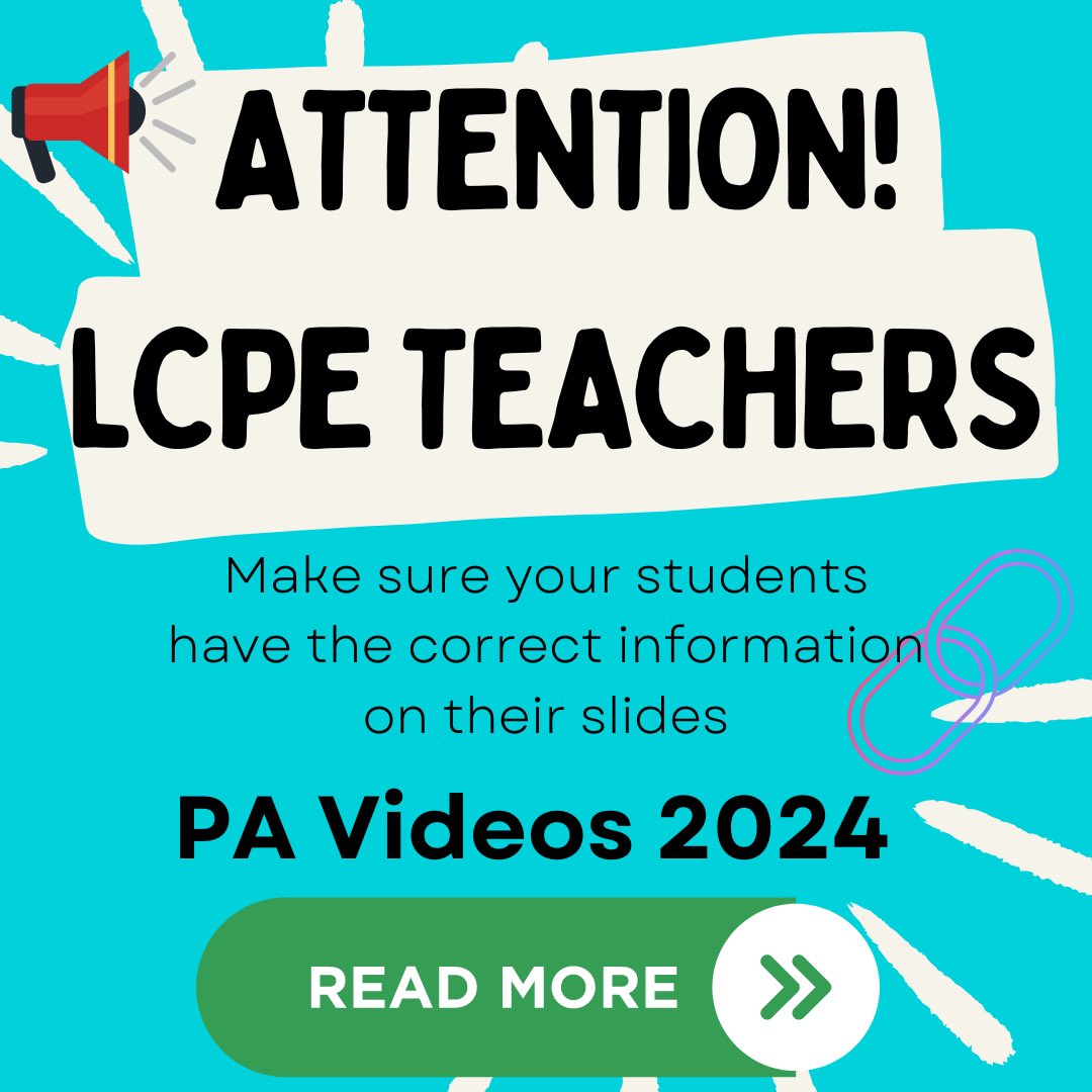 LCPE PA instructions to candidates… information on what students MUST include on their first two slides to make sure they are ready to rock with their PA videos examinations.ie/docs/viewer.ph…