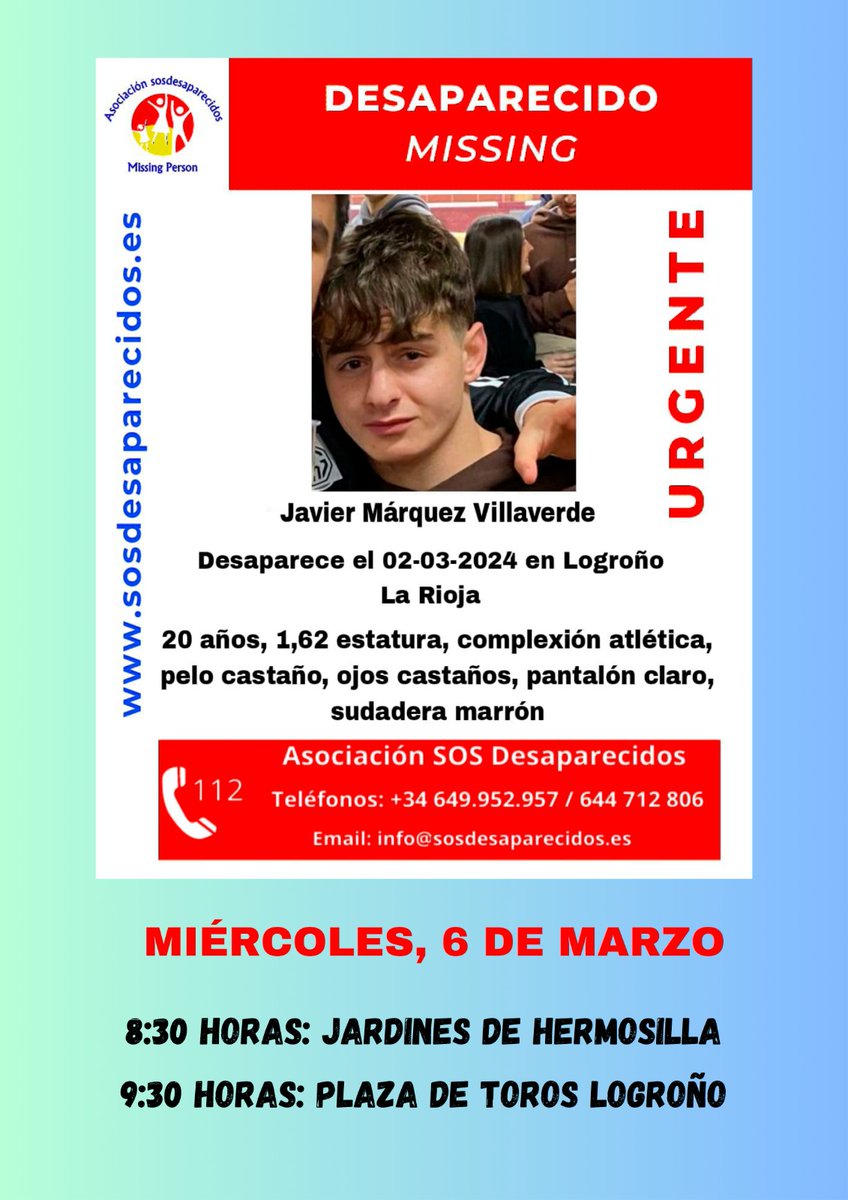 Termina un día más sin saber de tí Javi, mañana seguiremos buscandote 🙏🏼
9.30 Plaza de Toros