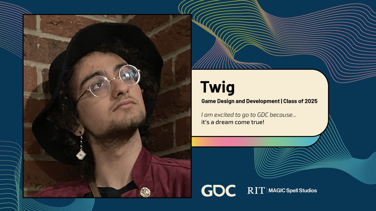 RITMAGIC's tweet photo. 🎮Meet Twig! Don’t forget to stop by booth P1537 to meet our students!🐯 #RITMAGIC #DevelopedinNYS #gamedev #GDC2024 #rit #thatdamngoatvg @EmpireStateDev @thatdamngoatvg @rittigers https://t.co/p2AsbPUQrl
