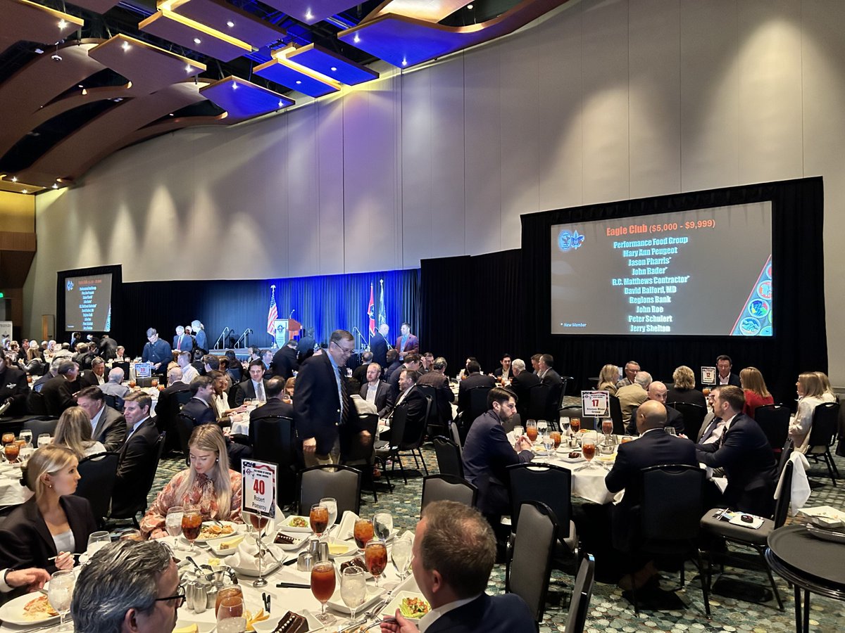 The #SRG Team was pleased to attend today's @boyscouts @mtcbsa Friends of Scouting Luncheon where we learned about the great work the organization is doing with young people in our region and heard from Gov. @BillHaslam and @AB_insights' Winston Justice: mtcbsa.org