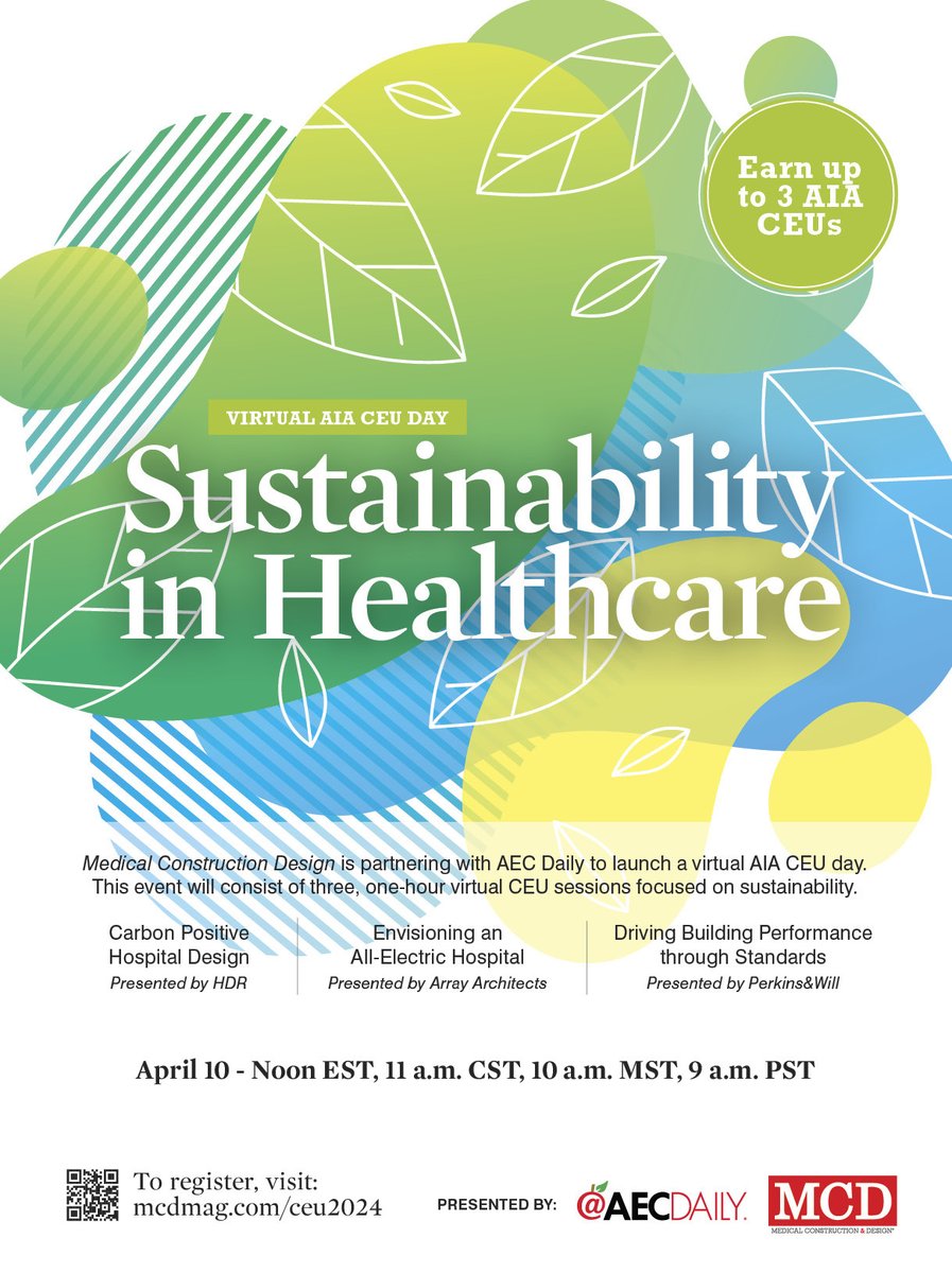 Sign up for our virtual CEU day focusing on sustainability in healthcare; April 10. Earn up to 3 CEUs. Register here: mcdmag.com/ceu2024/