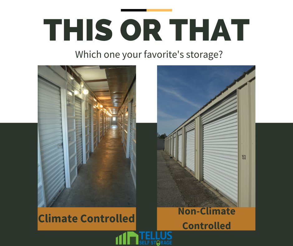 Tellus_Storage's tweet image. Which type of storage unit is your favorite? Comment below!
#ClimateControlledStorage #Temperature #Gulfport 

Tellus Self Storage - Dedeaux East
12215 Dedeaux Rd.
Gulfport, MS 39503
(228) 471-0340