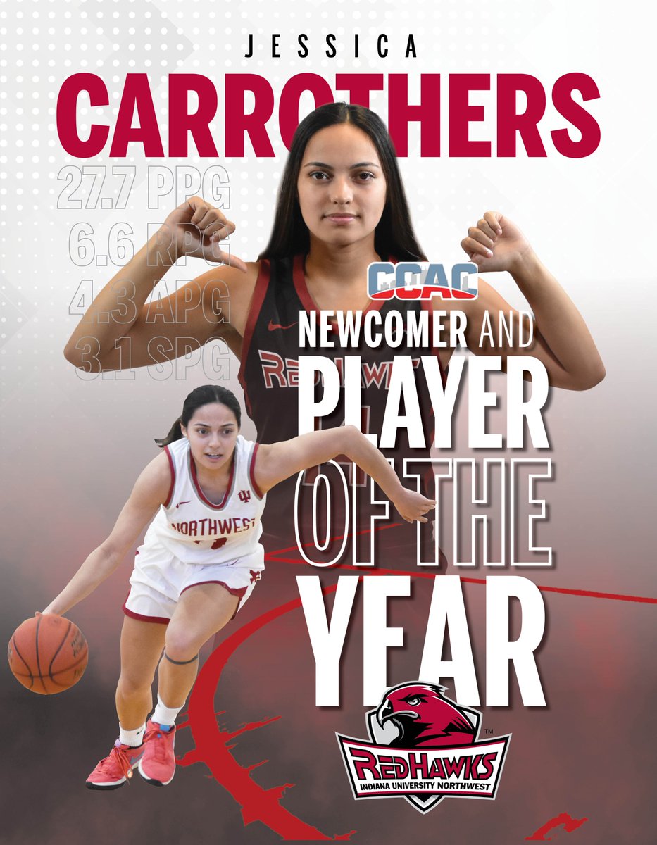 Carrothers named CCAC Newcomer and Player of the Year