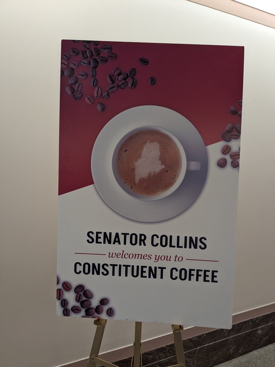 Stopped in at the Maine 
Capital Hill Member offices. Got to have coffee with Collins. #geneticsonthehill #tagc24 #fundnih #fundnsf