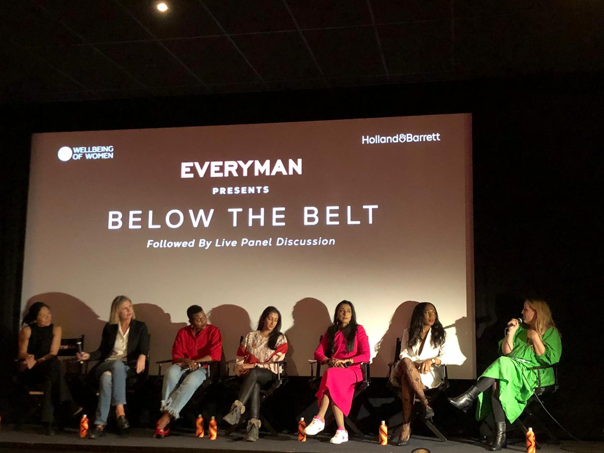 The London screening of #BelowTheBelt included a special panel event featuring our Ambassador Lavina Mehta MBE (@Lavina_FeelGood) and Dawn Heels (@whatdawndid), who shared her story as part of our #JustAPeriod🩸 campaign. #EndometriosisAwarenessMonth #InternationalWomensDay