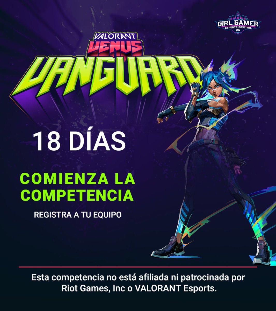 nms.gg (@nmsggoficial) on Twitter photo 🏆Cada vez estamos más cerca de dar comienzo a los enfrentamientos en Valorant Venus Vanguard🏆
Recuerda que áun puedes registrar a tu equipo en start.gg/tournament/val…
Reúne a tus agentes para el combate.
📅 Fecha: 23 y 24 de marzo
📺 Canal: twitch.tv/nmsggoficial 🏆Cada vez estamos más cerca de dar comienzo a los enfrentamientos en Valorant Venus Vanguard🏆
Recuerda que áun puedes registrar a tu equipo en start.gg/tournament/val…
Reúne a tus agentes para el combate.
📅 Fecha: 23 y 24 de marzo
📺 Canal: twitch.tv/nmsggoficial