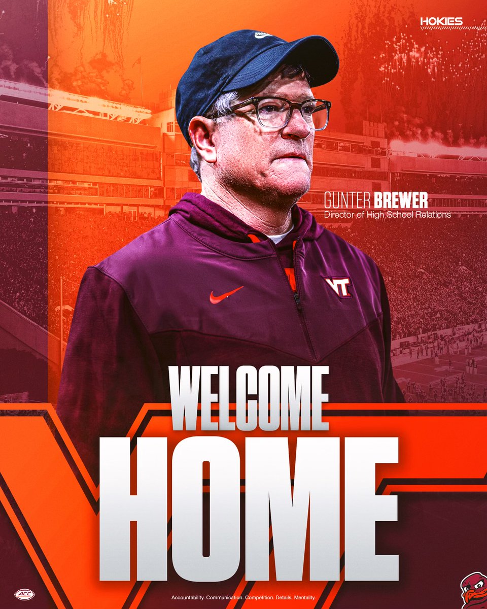 𝐖𝐞𝐥𝐜𝐨𝐦𝐞 𝐇𝐨𝐦𝐞! 🦃 We are excited to introduce Gunter Brewer as a Director of High School Relations 🔗 vthoki.es/b8OLb #ThisIsHome | @GunterBrewer