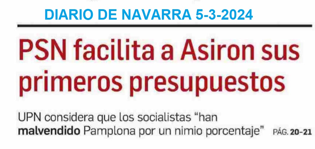 josebaasiron's tweet photo. La mayoría absoluta municipal (no PSN) va a dotar, por primera vez en años, de unos presupuestos a Pamplona (no a Asiron). Y ello va a permitir sacar adelante importantísimos proyectos para la ciudad.

Y algunos no pueden disimular su "alegría".
(Irony mode: On) https://t.co/MVZpY5JKIL