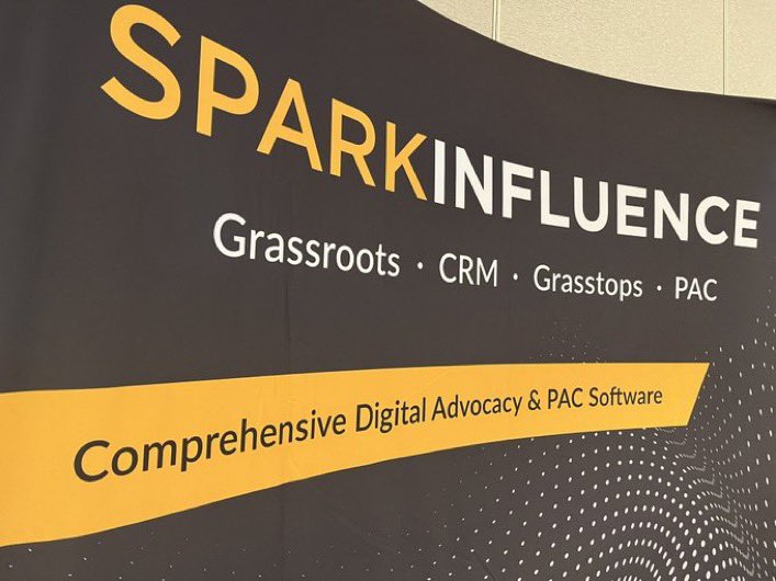 SparkInfluence's tweet image. Come visit us at the #PACConf24 resource marketplace, grab a campaign button &amp;amp; learn more about the SparkPAC software platform. Compliance, easy filing &amp;amp; more - all in one. Raise more $$, faster.
