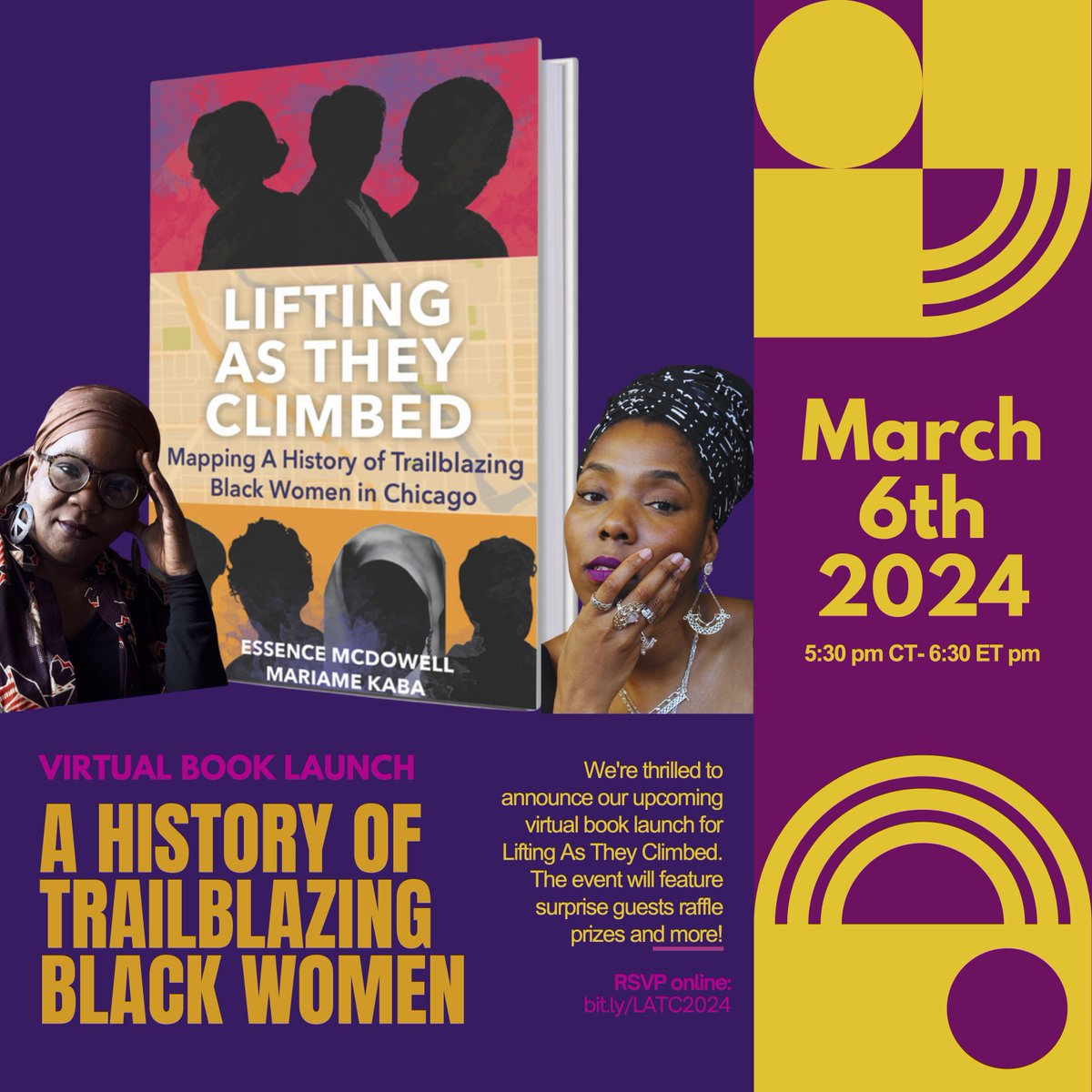 Tomorrow! Join <a href="/projectnia/">Project NIA</a> and I with <a href="/haymarketbooks/">Haymarket Books</a> for the virtual launch of Lifting As They Climbed. We'll be talking all about the new book + there will be a raffle with prizes for attendees! 

RSVP here: bit.ly/LATC2024

#WomensHistoryMonth  #WomensHistoryMonth2024