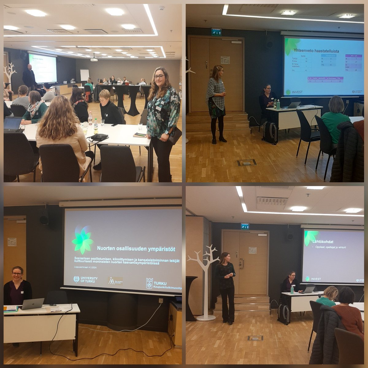 Today we had the final seminar of our project (the contexts of youths inclusion) in Turku! Thank you @anulkimanen, @AlisaariJenni and our supportive leader @ElinaKilpi!
@UniTurku
@Turunkaupunki 
@INVEST_Flagship 
@AboAkademi 
#youthinclusion 
#ethnicminority 
#civicagency