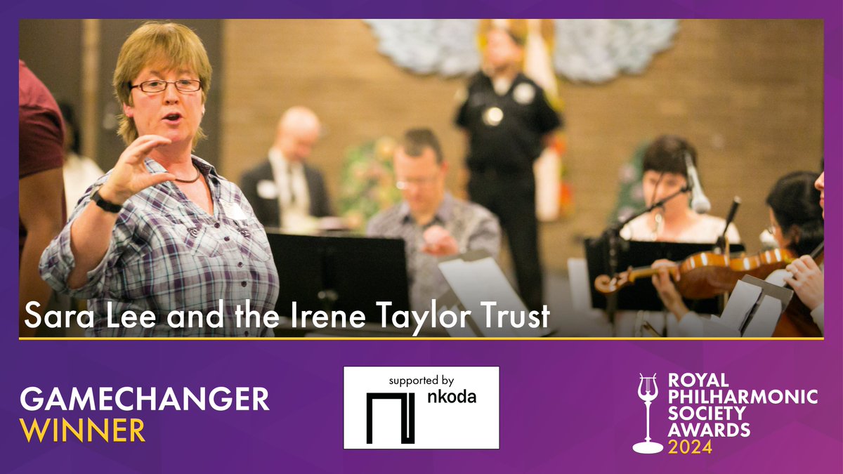 The RPS Gamechanger Award is specially presented by the RPS Board and Council to those who break boundaries in classical music, as the Philharmonic Society's founders set out to do in 1813. This year's Award goes to Sara Lee and the Irene Taylor Trust <a href="/MusicinPrisons/">Irene Taylor Trust</a>. #RPSAwards