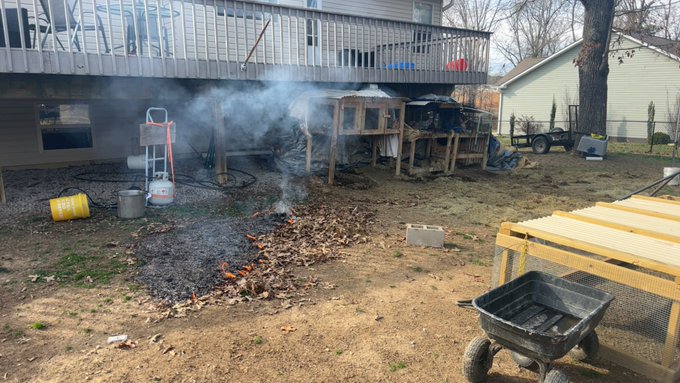 Making a day of spring cleaning w 80 degrees ☀️ cleaning up rabbit area, cleaning man cave and doing